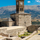 Clock tower in Gjirokastra, Albania
