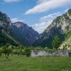 House ruins in Doberdol, Albania