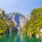 Lake Koman in Albania