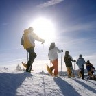 Group snowshoeing in Austria