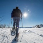 Man snowshoeing in Austria
