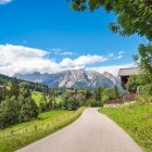 View of Dachstein Massif near Ramsau in Austria