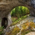 Natural arch in Rhodope Mountains of Bulgaria