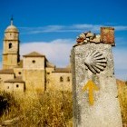 Camino de Santiago route sign