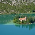 Monastery on River Krka in Croatia