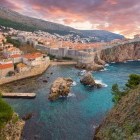 Walled castle in Dubrovnik, Croatia