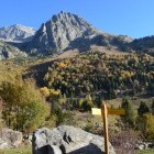 Posets Maladeta Natural Park during autumn in France