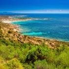 Beach near Ajaccio on the island of Corsica
