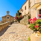 Pretty village of Antonino on the island of Corsica