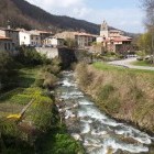 Montsegur village on the Cathar walking trail in France