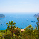 View of Cote d'Azur in France from the Maritime Alps