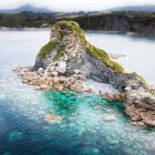 Hendaye coast in France