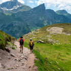 Hikers in Pic du Midi Ossau, France