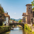 River Nive & Saint-Jean-Pied-de-Port in France