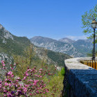 View of the Maritime Alps from Sainte Agnes in France