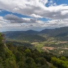 View from Fortress of Peyrepertuse in France