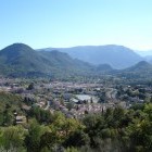 Quillan town in France