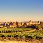 Walled fortress of Carcassonne in France