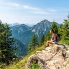 Hiker in Tegelberg, Germany