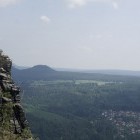 View from Lilienstein to Gohrisch Hill in Germany