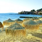 Blue lagoon beach in Corfu