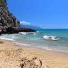 Myrtiotissa beach in Corfu