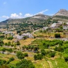 Traditional hillside village on Naxos Island, Greece