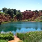 Bauxite quarry lake in Otranto, Italy