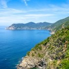 Hiking trail from Vernazza to Monterosso al Mare in the Cinque Terre, Italy