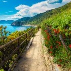 Hiking trail to Manarola, the Cinque Terre, Italy