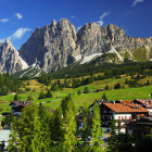 Cortina d'Ampezzo in the Dolomites, Italy