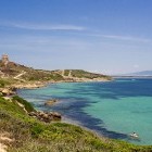 Beach and cove on Sinis Loop hiking trail in Sardinia
