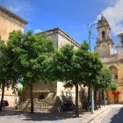 Street and buildings in Tricase, Italy