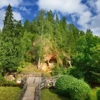 Sandstone cliffs in Gaujas National Park, Latvia