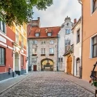 Street in Old Town Riga, Latvia