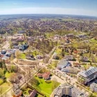 Aerial of Sigulda in Latvia