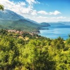 Fishing village on Lake Ohrid in Macedonia