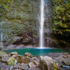 Waterfall in Levada Caldeirao Verde, Madeira