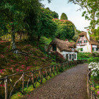 Traditional houses in Queimadas Forest Park, Madeira