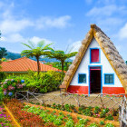 Traditional houses in Santana, Madeira