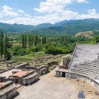 Ancient theatre in Heraclea Lyncestis, North Macedonia