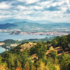 Lake Ohrid from Galicica National Park, North Macedonia
