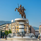 Alexander the Great monument in Skopje, North Macedonia