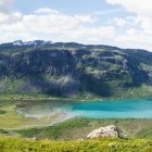 View of Gjende Lake in Norway