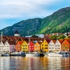 Colourful houses in Bergen, Norway