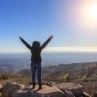 Hiker in Monchique, Portugal