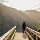 Hiker in Monchique, Portugal