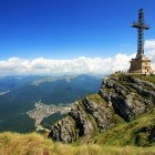 Caraiman Heroe's Cross Monumenet in the Bucegi mountains, Romania