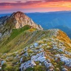 Sunrise on the Piatra Craiului Mountains, Romania