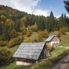 Hikers in Triglav National Park in autumn